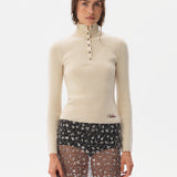ELORA - High neck cashmere-wool knit