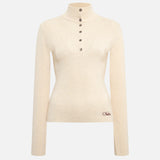 ELORA - High neck cashmere-wool knit