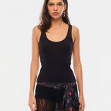 PIANZA - Logo detailed knit tank top