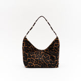 MINI GALIA - Leopard-print hair leather shoulder bag