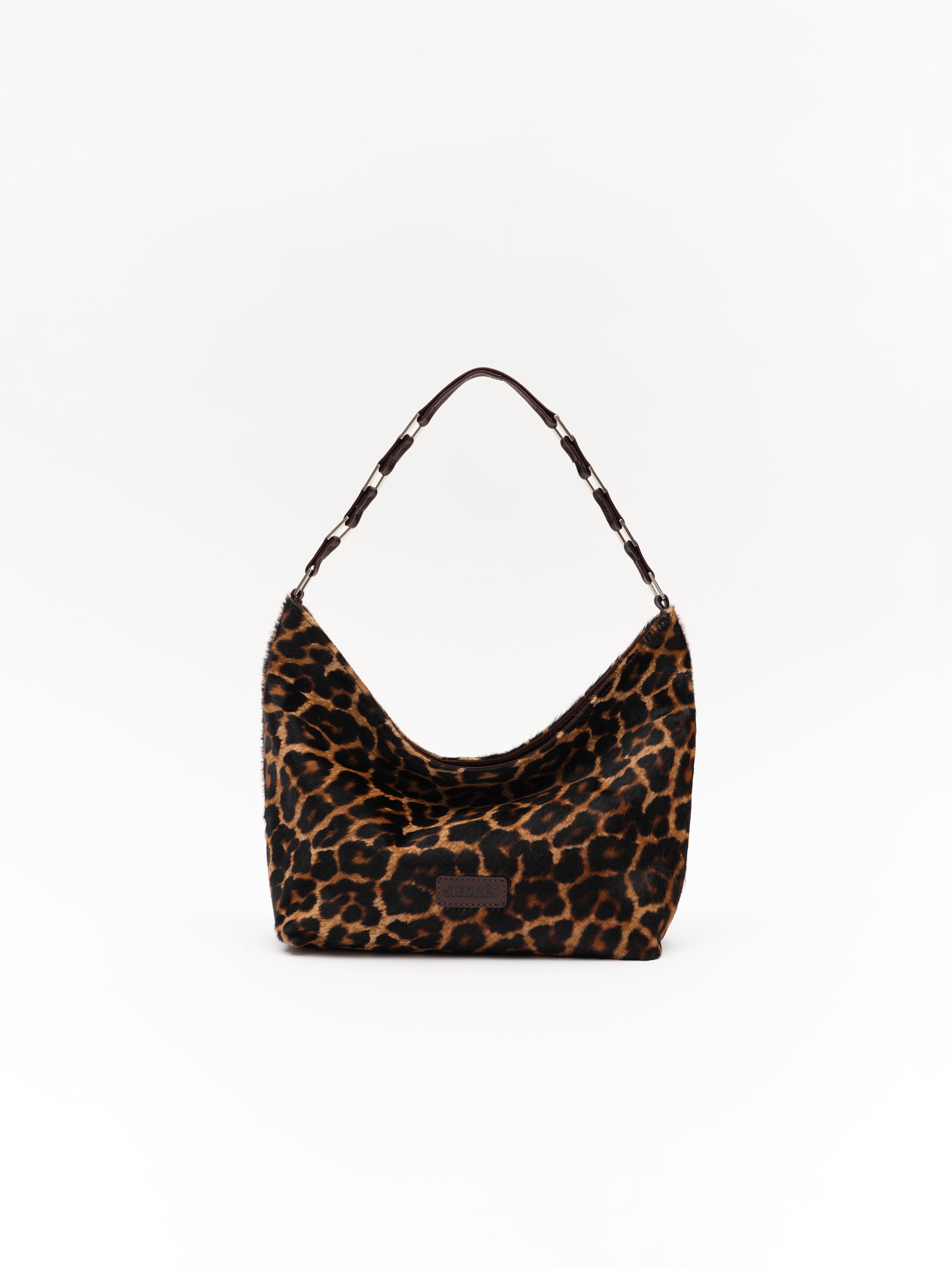 MINI GALIA - Leopard-print hair leather shoulder bag
