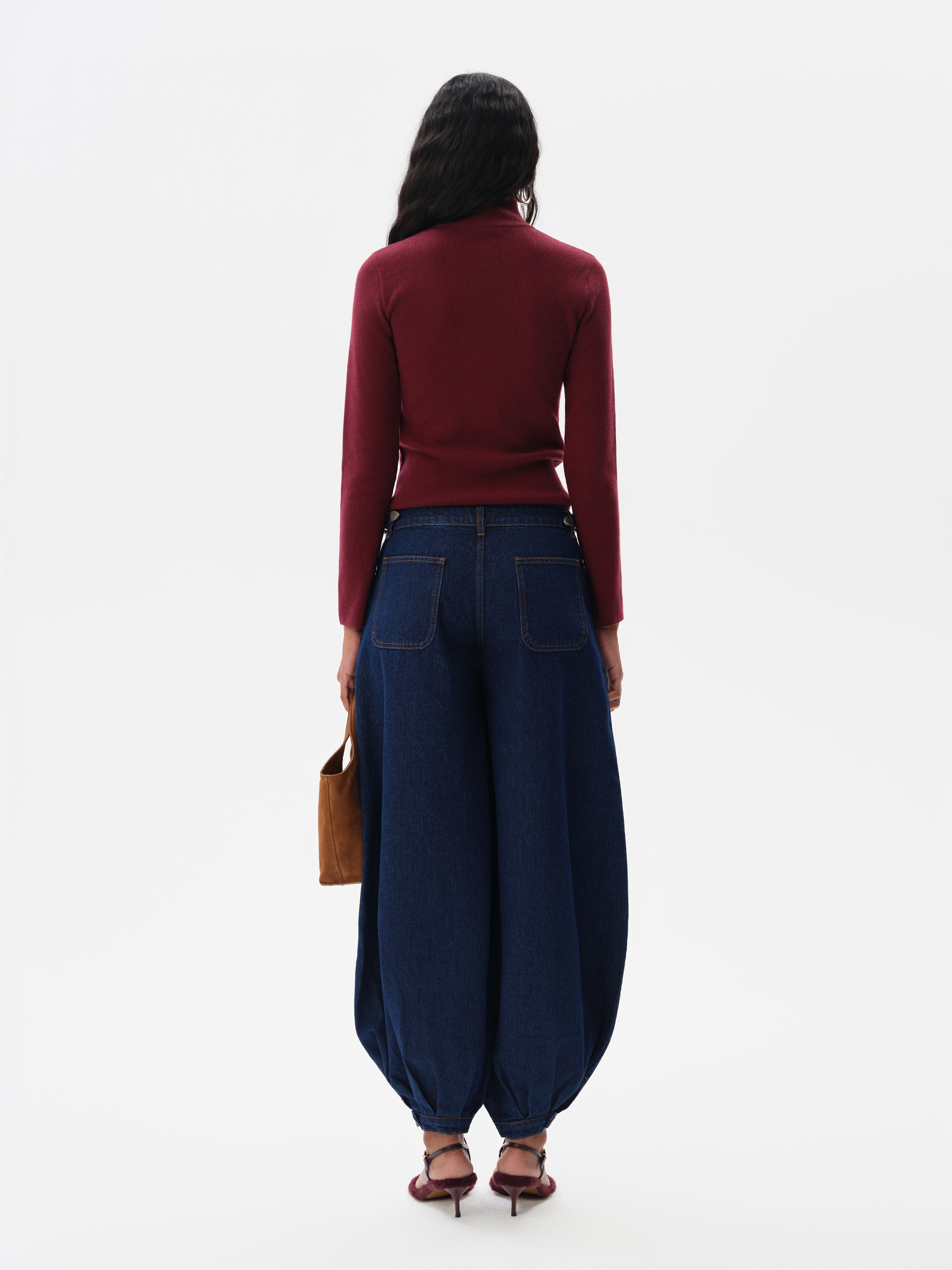 ELORA - High neck cashmere-wool knit