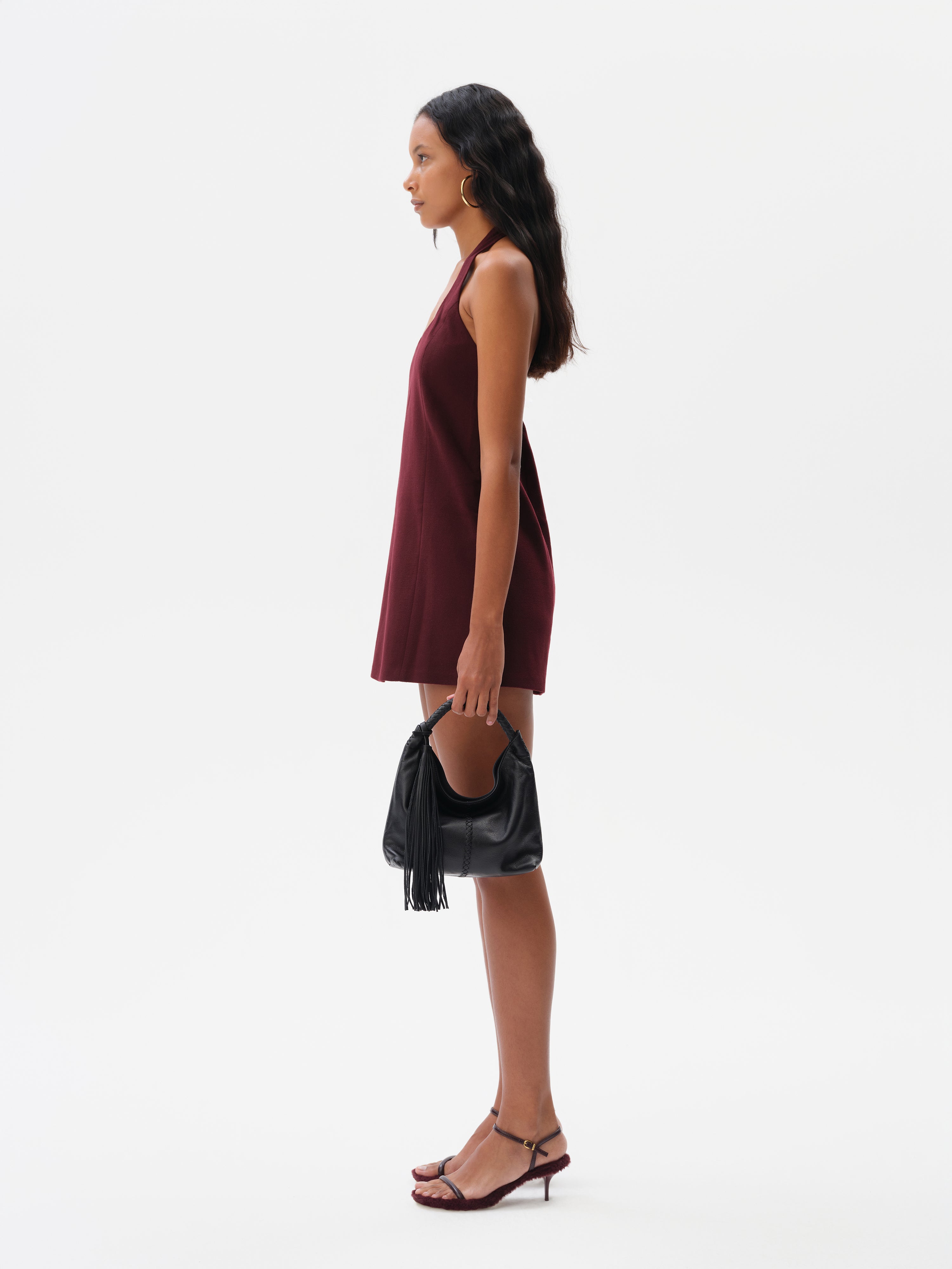 ZHEN - Fitted halterneck mini dress