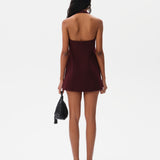 ZHEN - Fitted halterneck mini dress