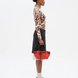 NOA MINI - Mini suede tote bag