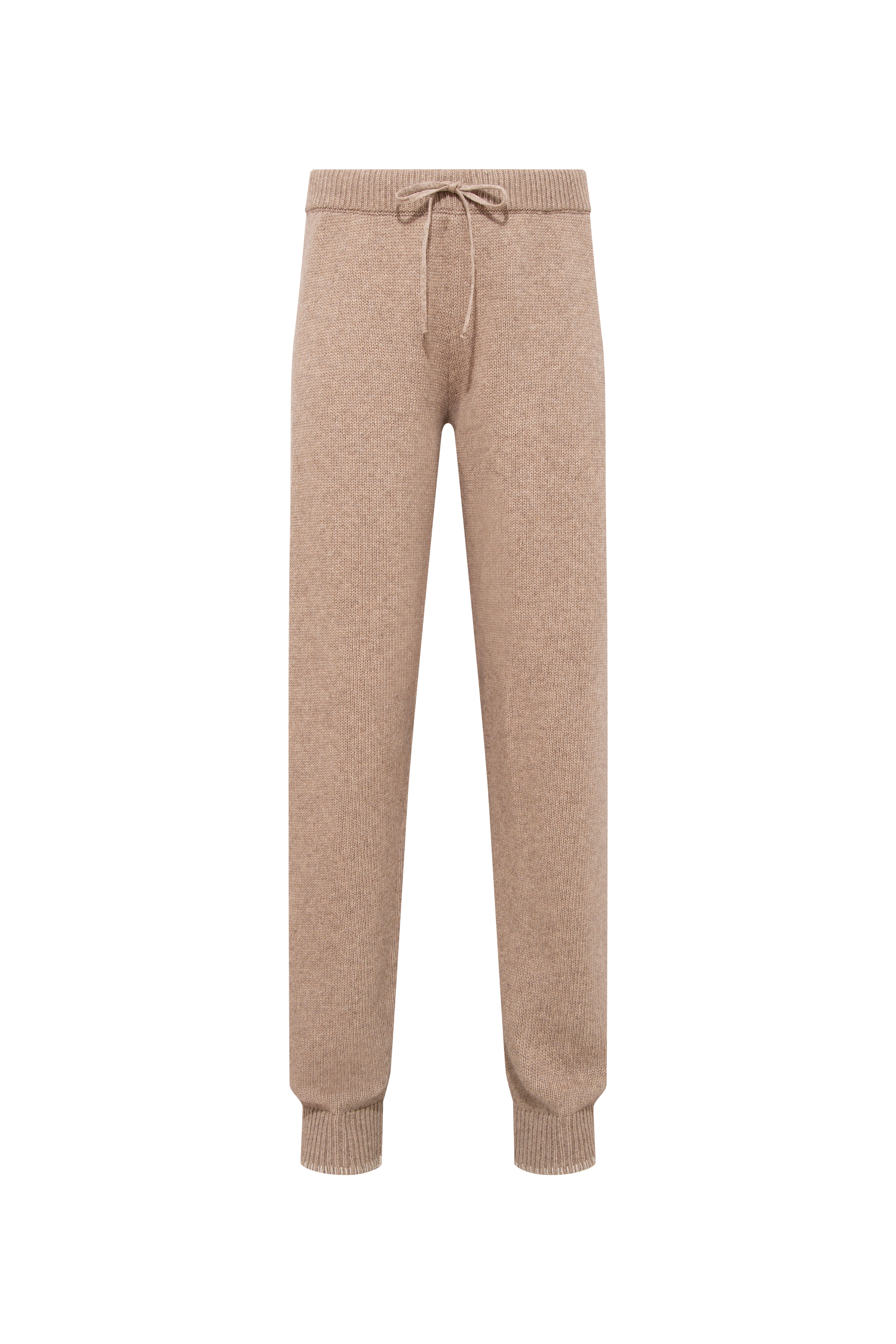 THEKLA - Drawstring knit jogger pants with stitch detailing