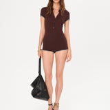 DUNIE - Blanket-stitched playsuit