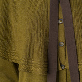 HERIAN - Cape and bow detailed knit cardigan