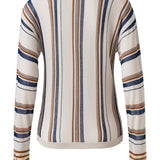 IRA - Striped knit polo top
