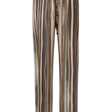 MANOCE - Striped wide-leg pants with scarf-detailed drawstring