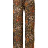 MANOCE - Wide-leg drawstring satin pants