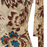 MINDY - Floral-printed ruffled maxi dress