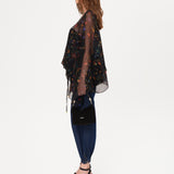 MISSY - Harem fit denim with metal buckles on the sides