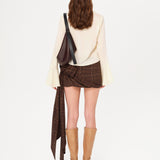 MORA - Fluted sleeve cropped shirt