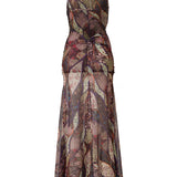 NENSI - Printed slip maxi dress
