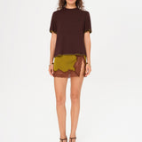 NIERA - Lace-trimmed mini skirt