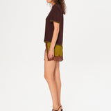 NIERA - Lace-trimmed mini skirt