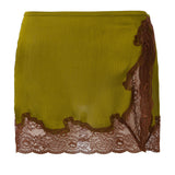 NIERA - Lace-trimmed mini skirt