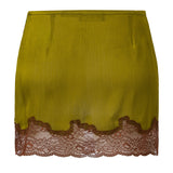 NIERA - Lace-trimmed mini skirt