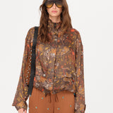 POLCA - Floral-printed oversized bomber jacket