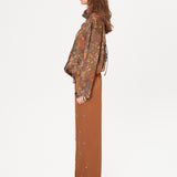 POLCA - Floral-printed oversized bomber jacket