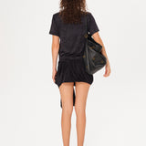 PONIA - Tie detailed wrap mini skirt