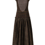 RENES - Open-back smocked cotton-voile maxi dress