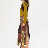 SEZANNE - Button-down cropped shirt with detachable mini-pouch