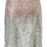SHAILENE - Sequined low-rise midi skirt with lining