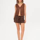 SHOL - Bow detailed mini shorts