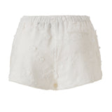 SHOL - Flower appliqué detailed mini shorts