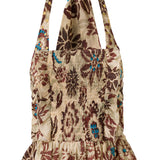SVETINI - Ruched floral-print ruffled top