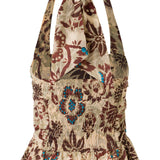 SVETINI - Ruched floral-print ruffled top