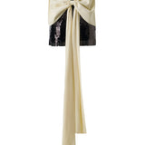 YSOLDE - Mini sequined dress with long tie-bow