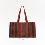 BRISA - Contrast leather tote bag