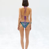 ANDY - Low-rise zebra printed bikini briefs