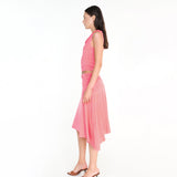 TAYLA - Draped jersey top