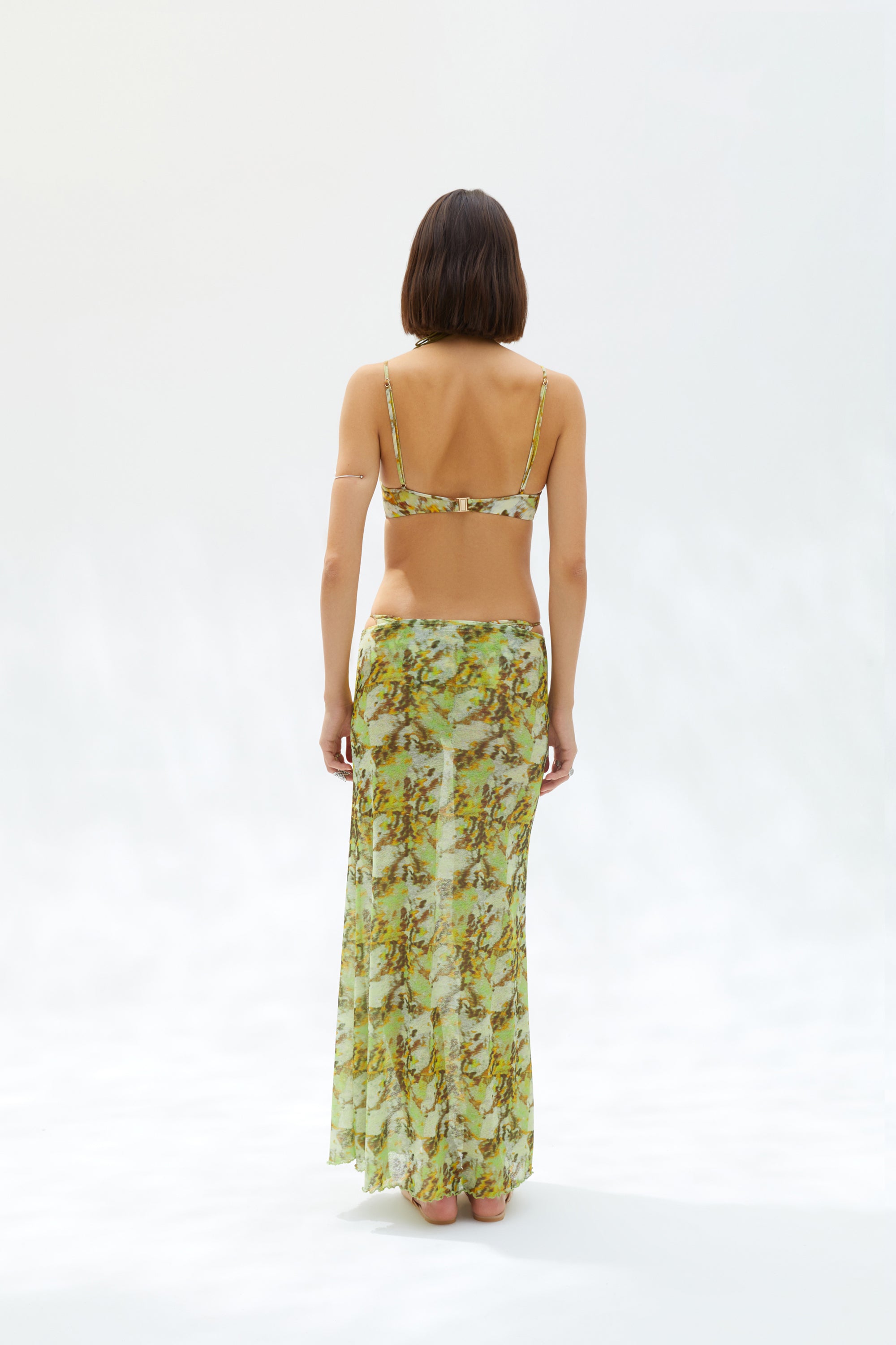 SINY - Low-rise printed maxi skirt