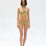 BANDY - Printed bandeau bikini top