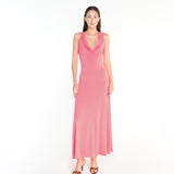 SIZY - Cape detailed jersey maxi dress