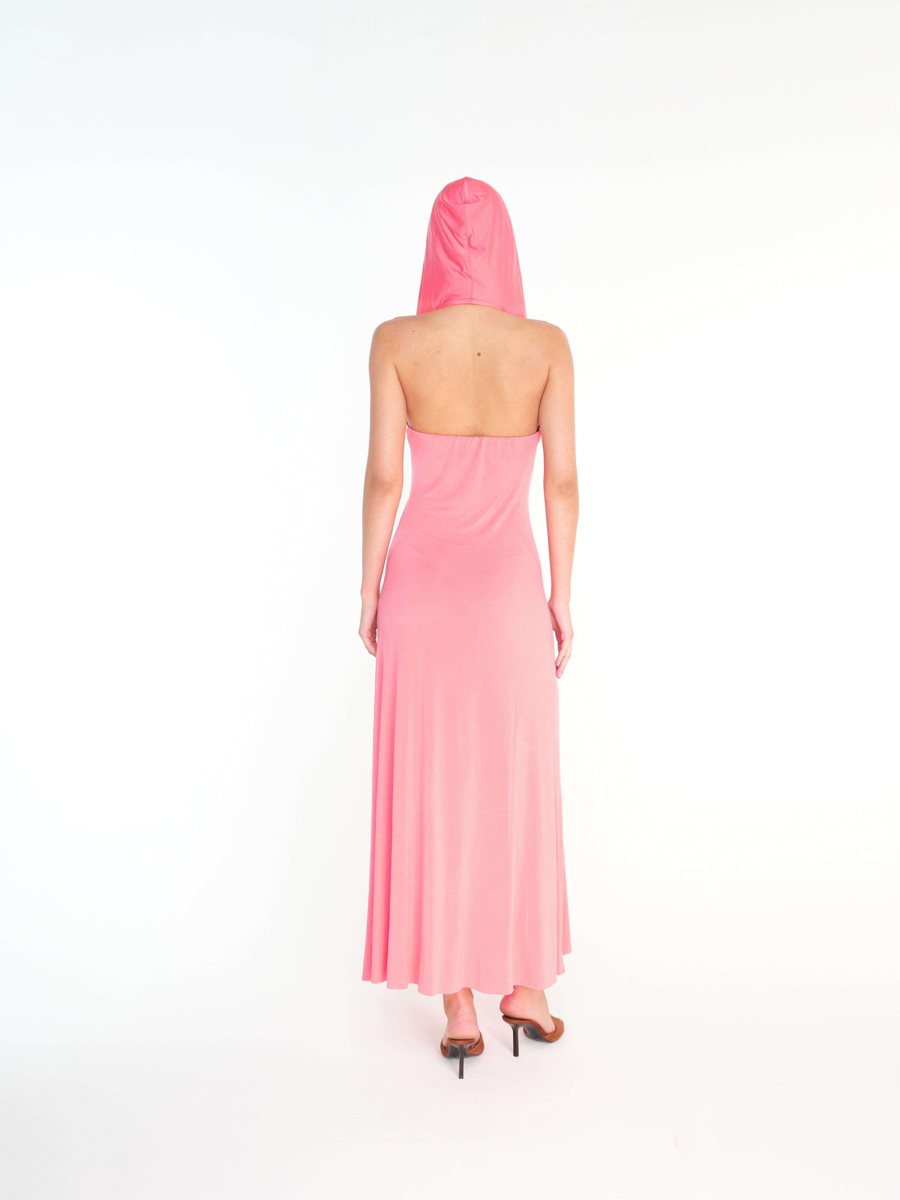 SIZY - Cape detailed jersey maxi dress