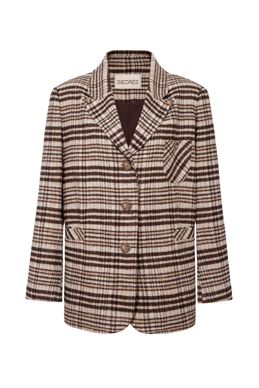 ACHE - Single-breasted prince-of-wales checked blazer