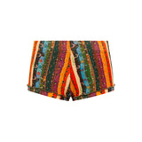 AFRA - Printed mini jersey shorts