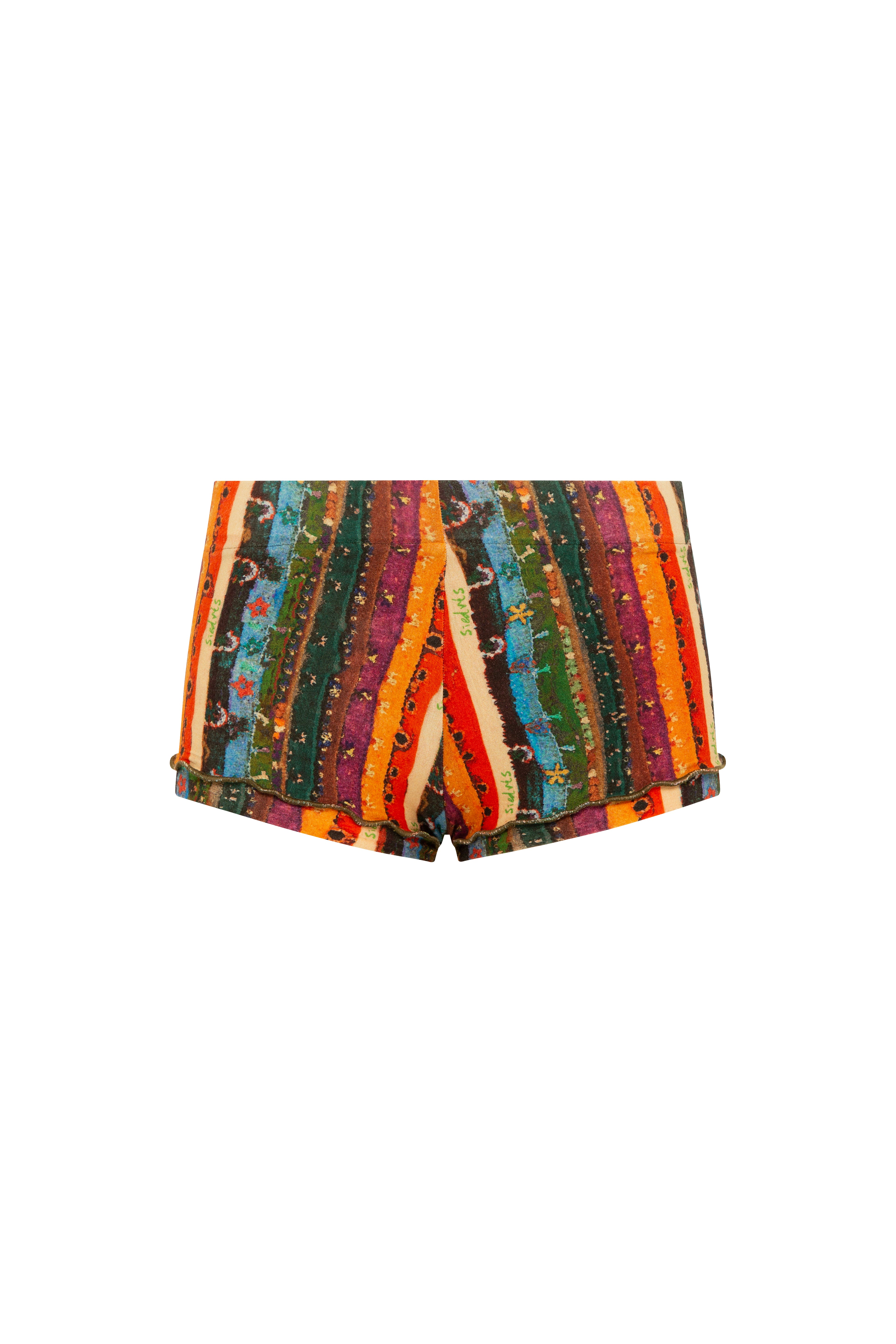 AFRA - Printed mini jersey shorts
