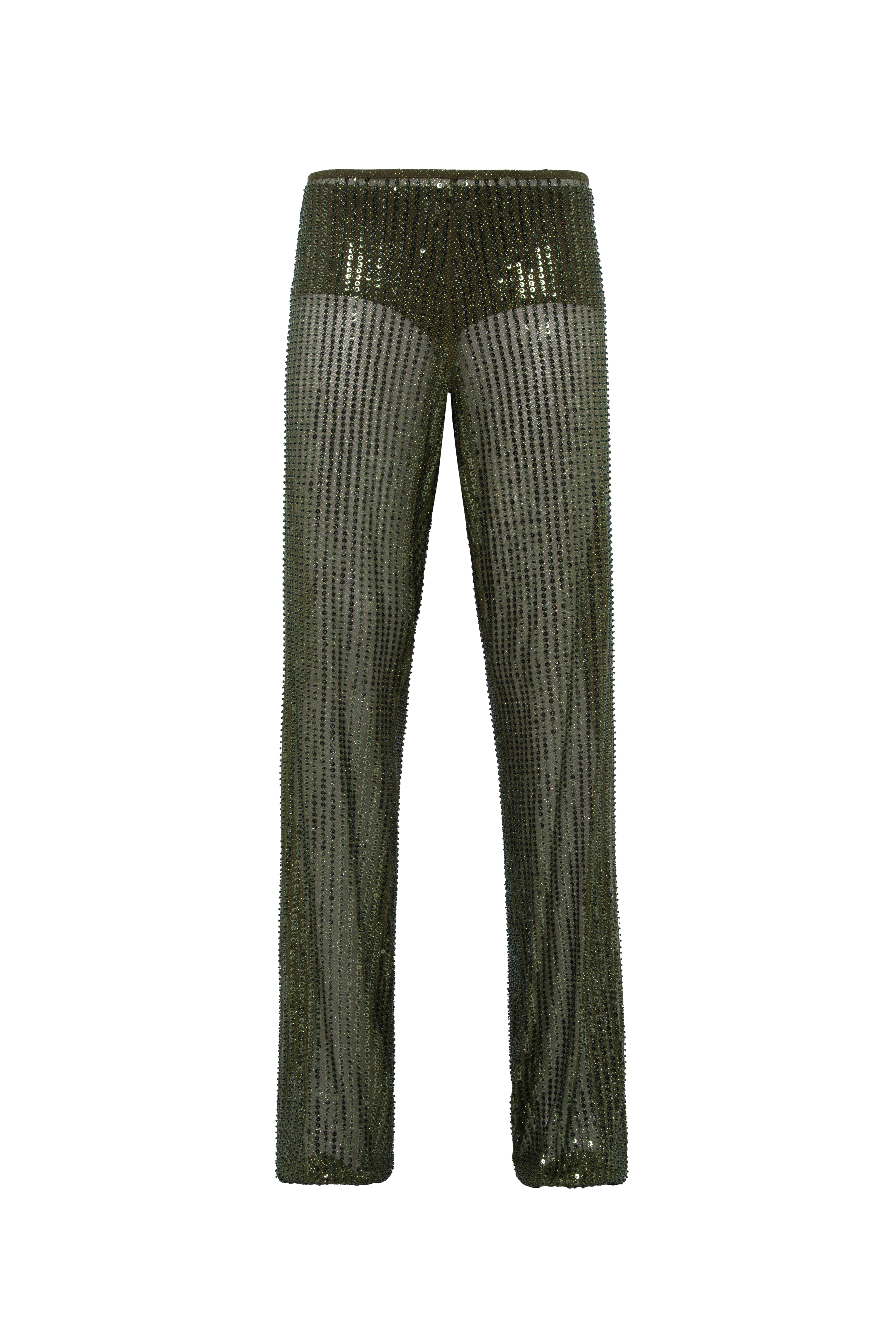 ALEXIUM - Sequin sheer pants