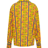 NICO - Printed shirt with contrast piping