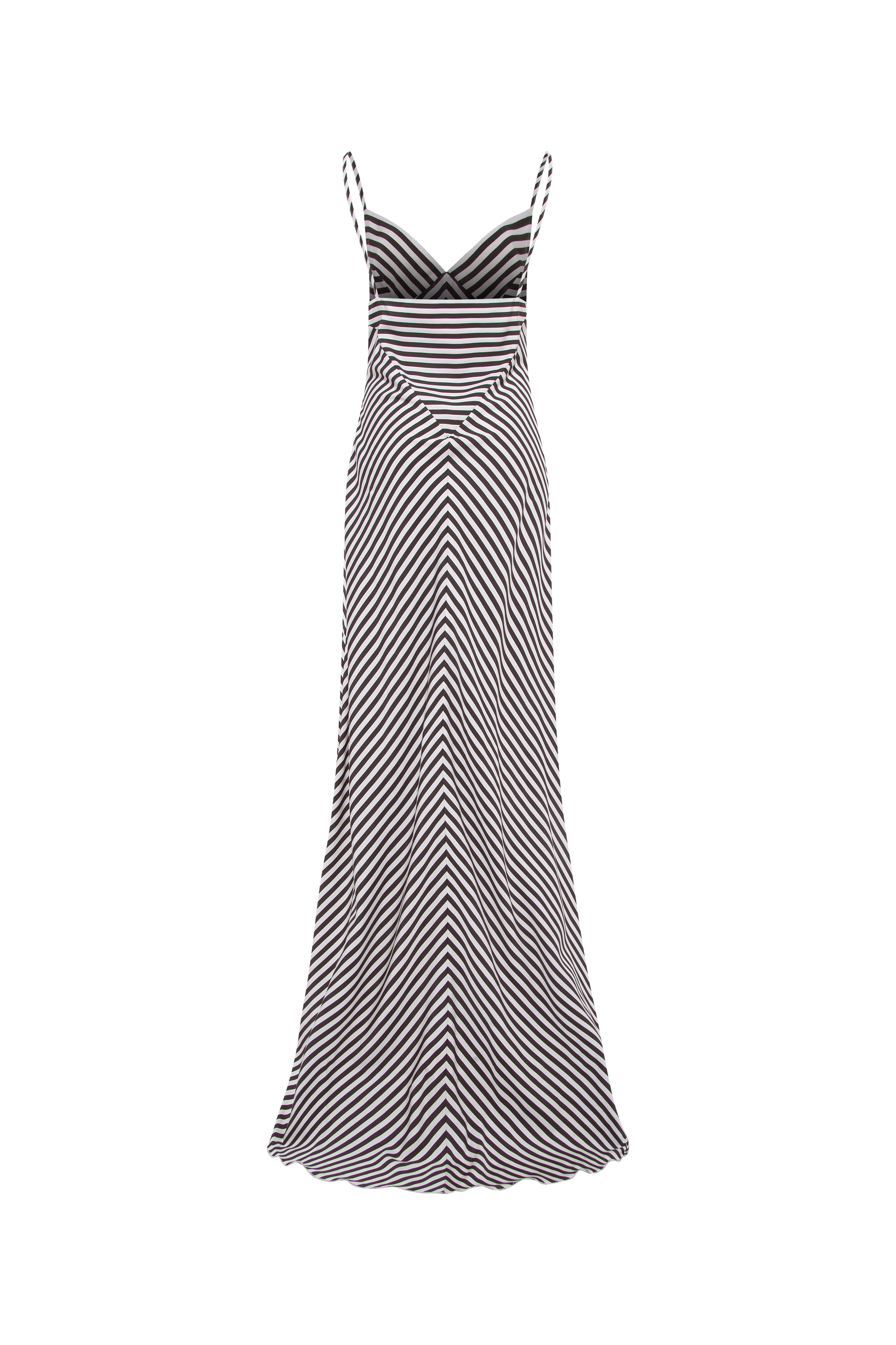 BAMBA - Stripe detailed maxi dress