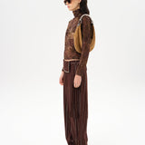 BLANCHE - Studded wrap-style pants