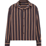 BRIGHT - Regular-fit stripe printed button-up shirt