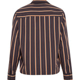 BRIGHT - Regular-fit stripe printed button-up shirt